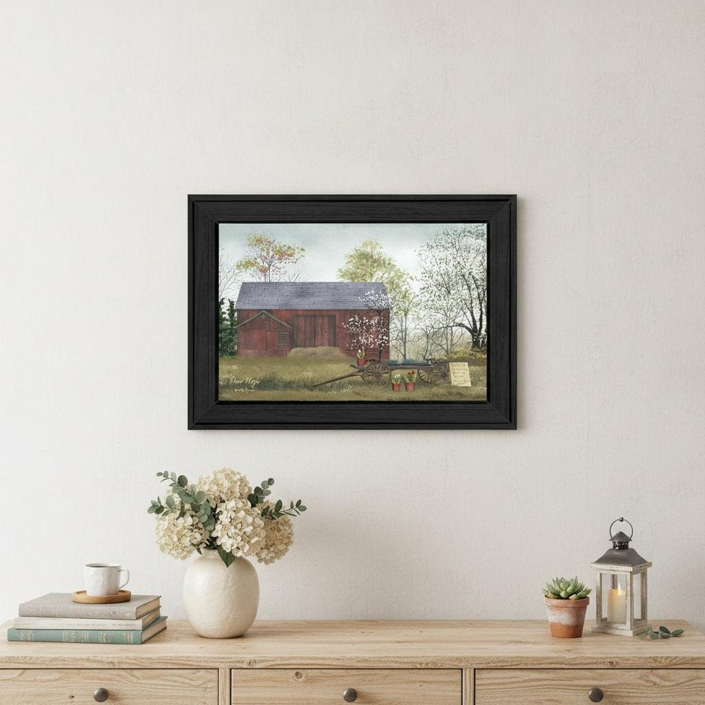 Flower Wagon 3 Black Framed Print Wall Art — view 5