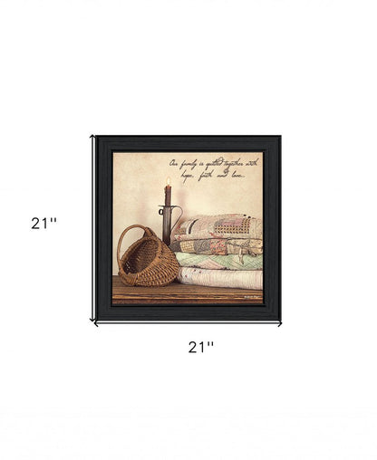 Quilted Together 2 Black Framed Wall Art