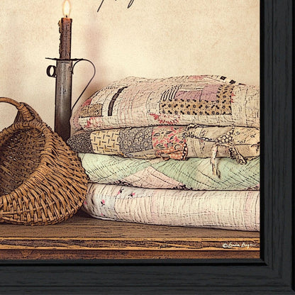 Quilted Together 2 Black Framed Wall Art