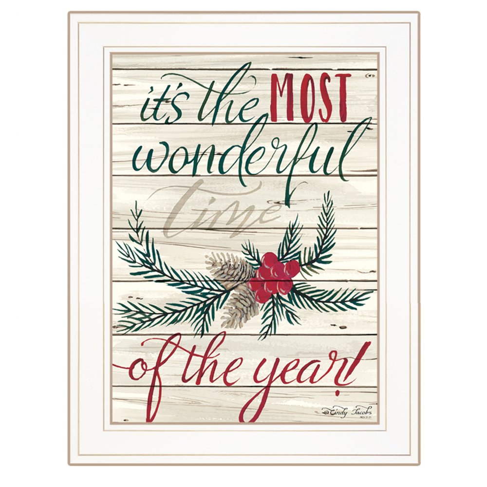 The Most Wonderful Time 1 White Framed Print Wall Art — view 1