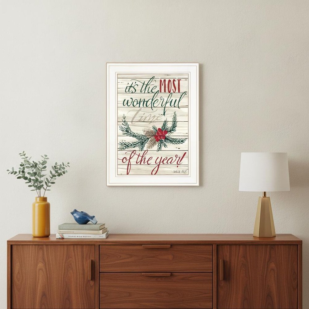 The Most Wonderful Time 1 White Framed Print Wall Art — view 5