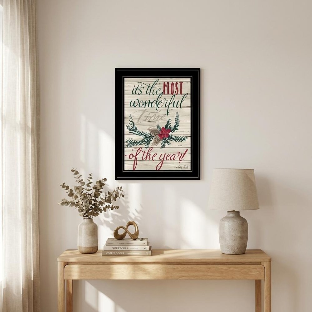 The Most Wonderful Time 2 Black Framed Print Wall Art — view 1
