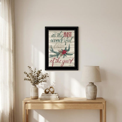 The Most Wonderful Time 2 Black Framed Print Wall Art HomeRoots