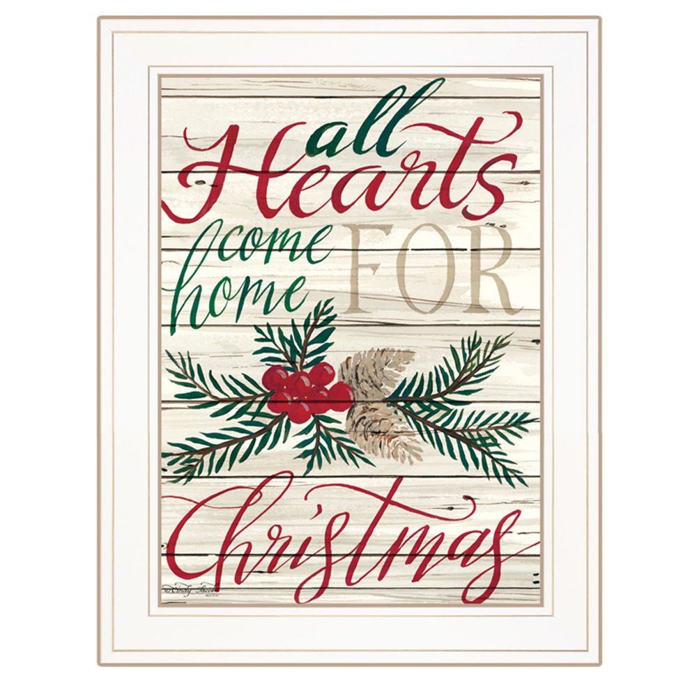 Home For Christmas 1 White Framed Print Wall Art — view 1
