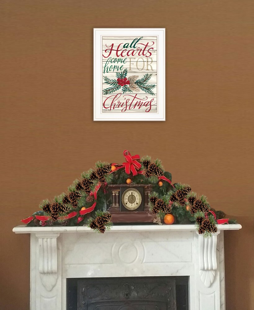 Home For Christmas 1 White Framed Print Wall Art — view 2