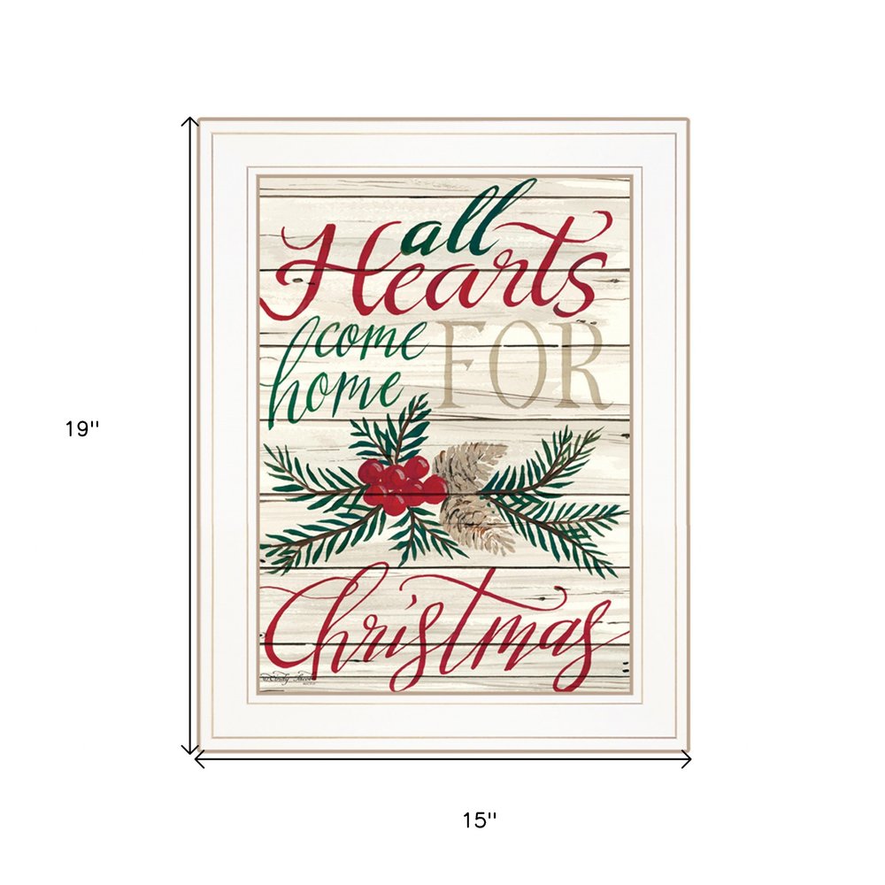 Home For Christmas 1 White Framed Print Wall Art — view 4