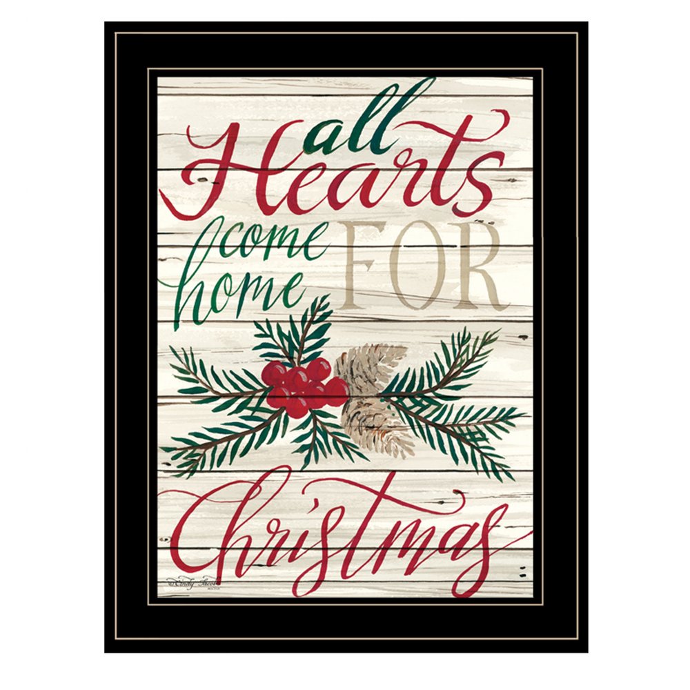 Home For Christmas 2 Black Framed Print Wall Art HomeRoots