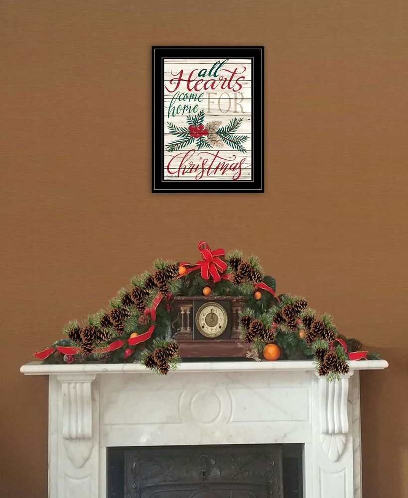 Home For Christmas 2 Black Framed Print Wall Art — view 4