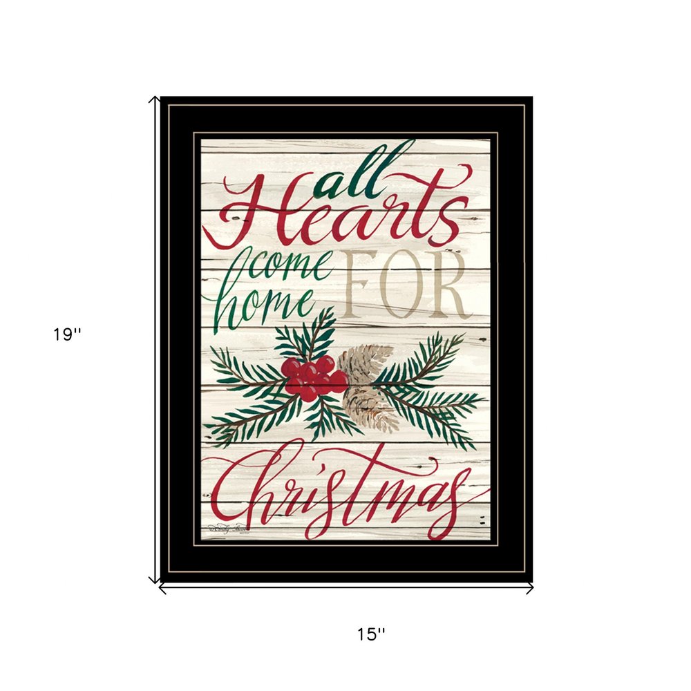 Home For Christmas 2 Black Framed Print Wall Art — view 5