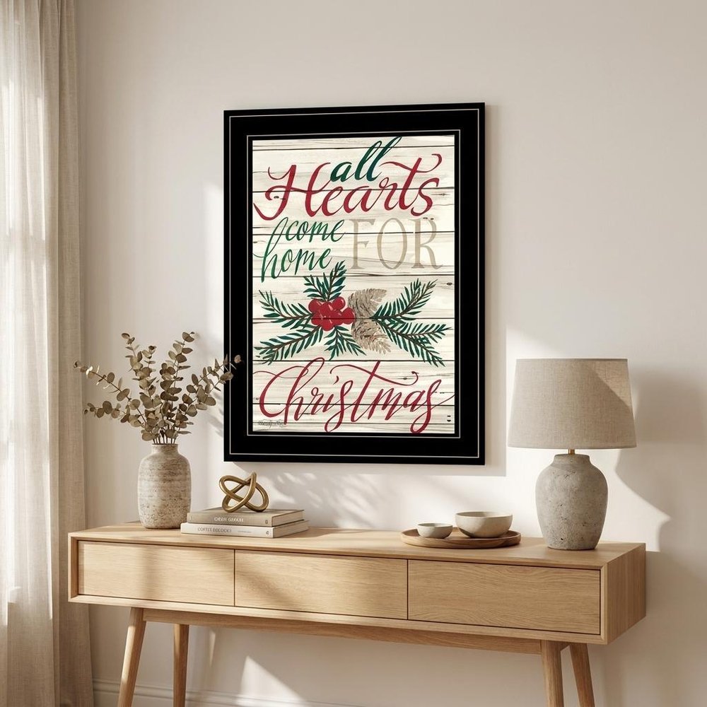 Home For Christmas 2 Black Framed Print Wall Art HomeRoots