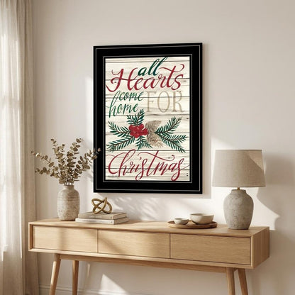 Home For Christmas 2 Black Framed Print Wall Art HomeRoots