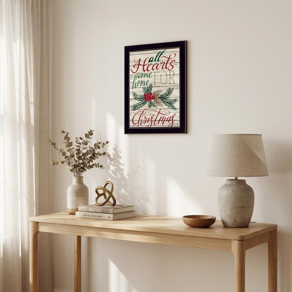 Home For Christmas 3 Black Framed Print Wall Art — view 5