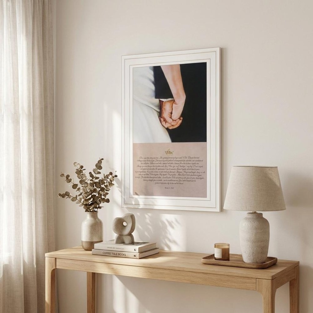 I DO 1 White Framed Print Wall Art — view 1