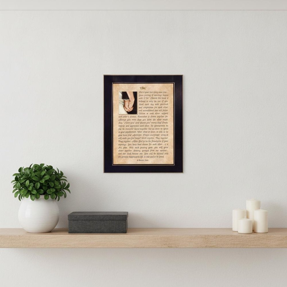 I DO 4 Black Framed Print Wall Art — view 5