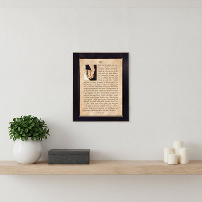 I DO 4 Black Framed Print Wall Art