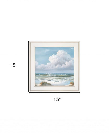 Beautiful Day II White Framed Print Wall Art