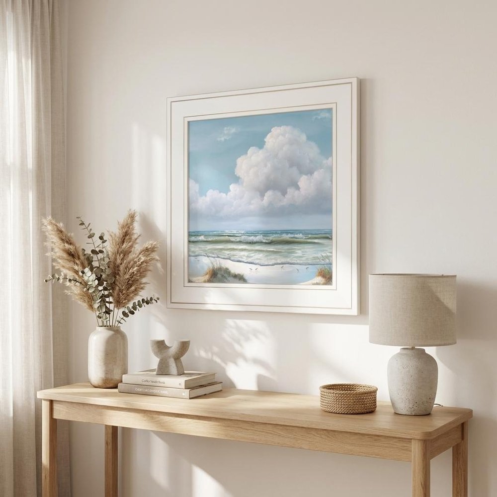Beautiful Day II White Framed Print Wall Art — view 5