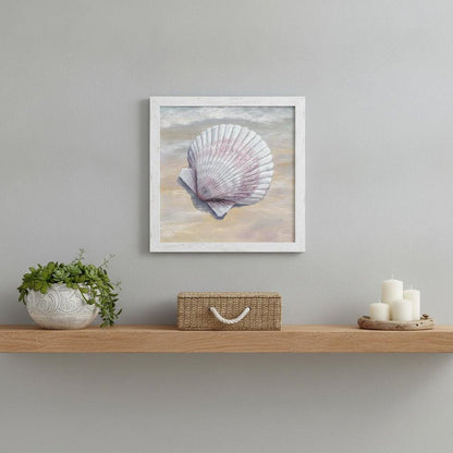 Scallop White Framed Print Wall Art