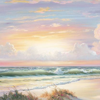 Golden Sunset on Crystal Cove 3 White Framed Print Wall Art HomeRoots