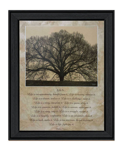 Life Is 11 Black Framed Wall Art HomeRoots