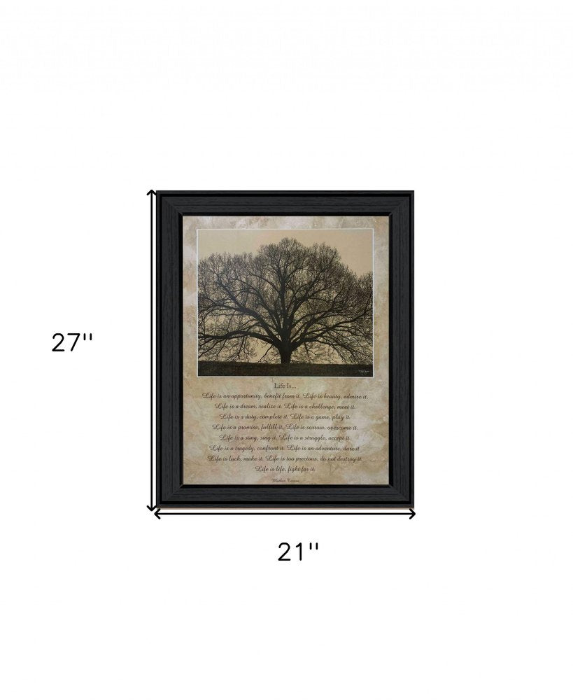 Life Is 11 Black Framed Wall Art — view 2