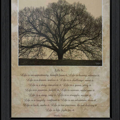 Life Is 11 Black Framed Wall Art HomeRoots
