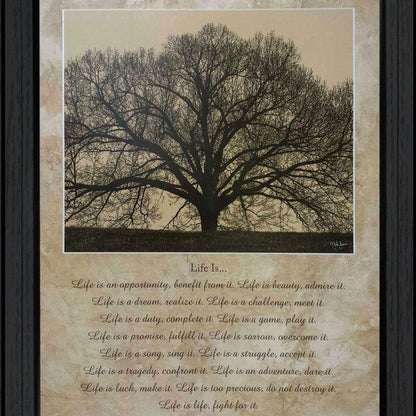 Life Is 11 Black Framed Wall Art HomeRoots