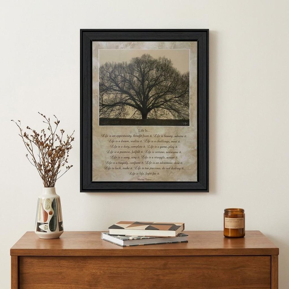 Life Is 11 Black Framed Wall Art HomeRoots