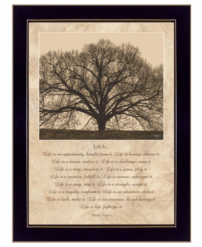 Life Is 8 Black Framed Print Wall Art HomeRoots
