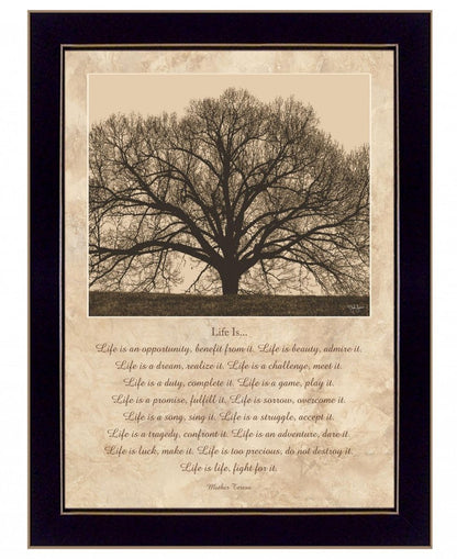 Life Is 8 Black Framed Print Wall Art HomeRoots