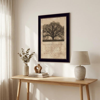 Life Is 8 Black Framed Print Wall Art HomeRoots
