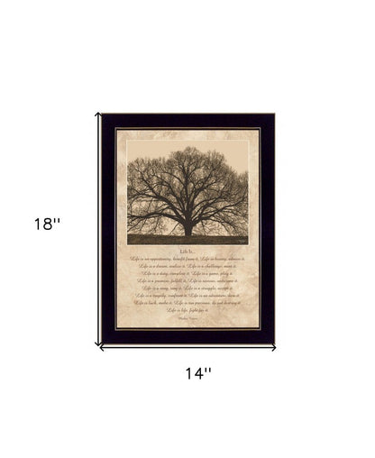 Life Is 8 Black Framed Print Wall Art HomeRoots