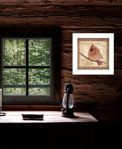 Female Cardinal 1 White Framed Print Wall Art HomeRoots