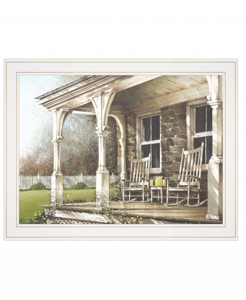 Sunday Afternoon 1 White Framed Print Wall Art — view 2