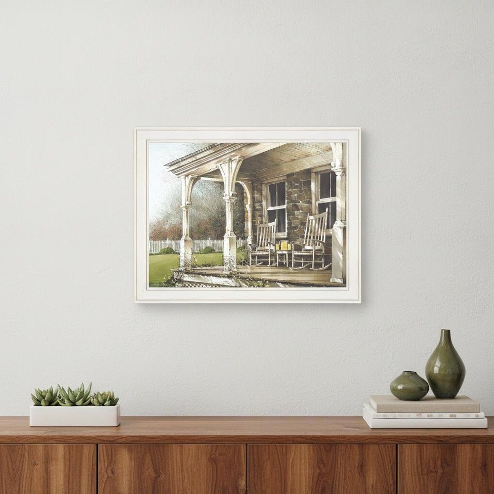 Sunday Afternoon 1 White Framed Print Wall Art — view 1