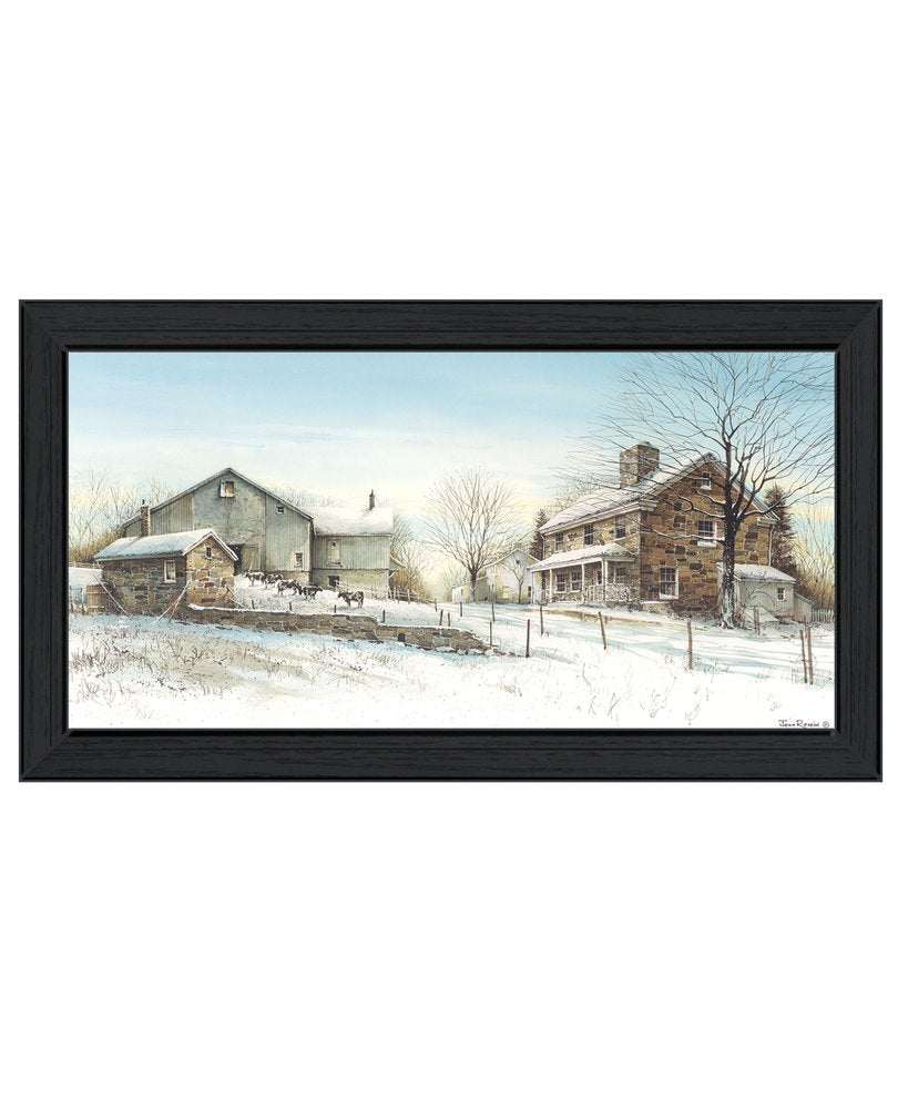 February Morning Black Framed Print Wall Art — view 1