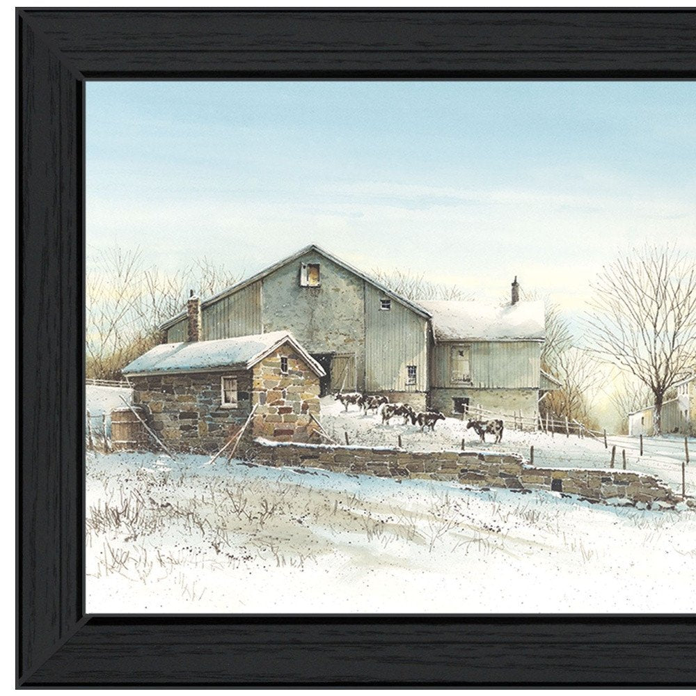 February Morning Black Framed Print Wall Art — view 3