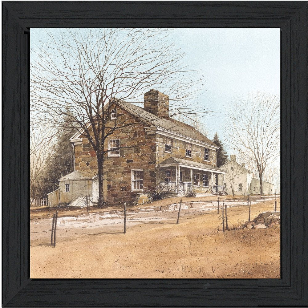 House on Chestnut Black Framed Print Wall Art HomeRoots