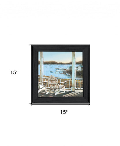 Harbor View 1 Black Framed Print Wall Art HomeRoots