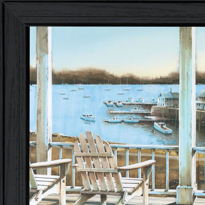 Harbor View 1 Black Framed Print Wall Art HomeRoots