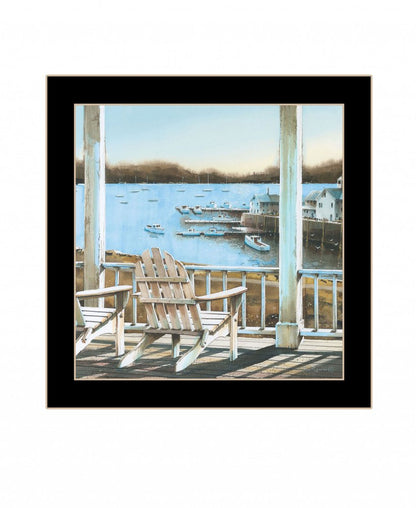 Harbor View 2 Black Framed Print Wall Art HomeRoots
