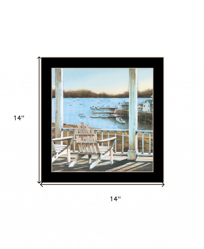 Harbor View 2 Black Framed Print Wall Art HomeRoots
