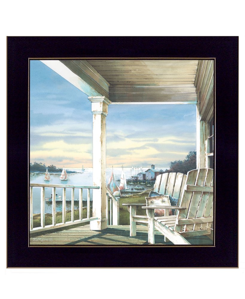 Waiting on Sunset 2 Black Framed Print Wall Art — view 1
