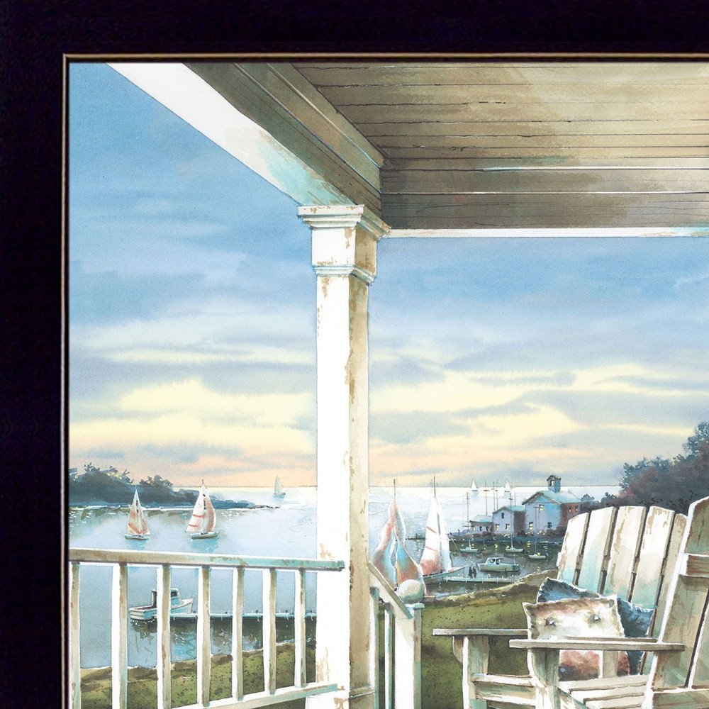 Waiting on Sunset 2 Black Framed Print Wall Art HomeRoots