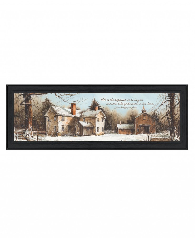Peace In This Home Black Framed Print Wall Art — view 1