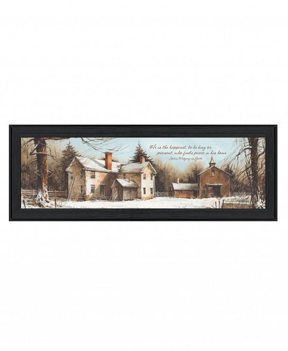 Peace In This Home Black Framed Print Wall Art HomeRoots