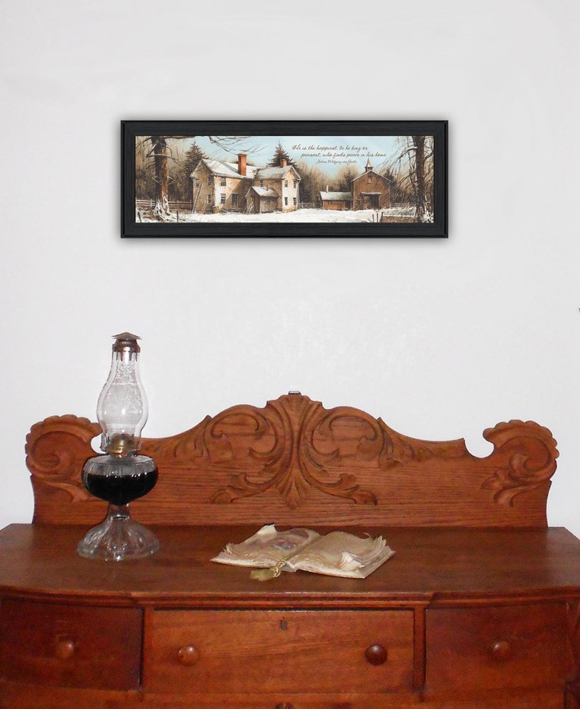 Peace In This Home Black Framed Print Wall Art HomeRoots