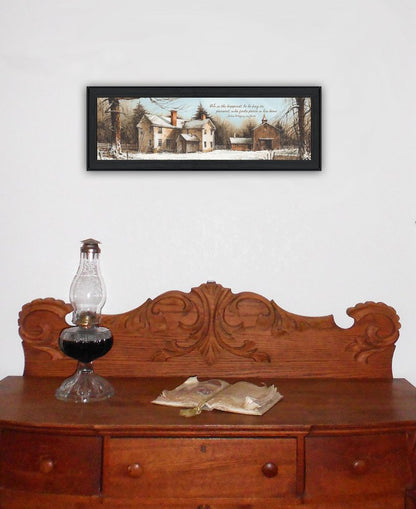 Peace In This Home Black Framed Print Wall Art HomeRoots
