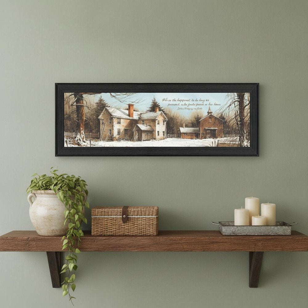 Peace In This Home Black Framed Print Wall Art HomeRoots