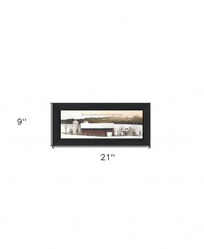 Let Us Be Silent Spiritual Black Framed Print Wall Art HomeRoots